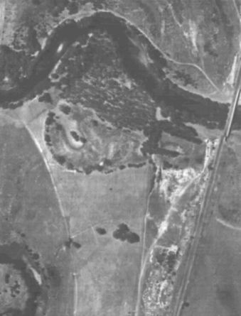 Aerial photo of East Kew 1945.